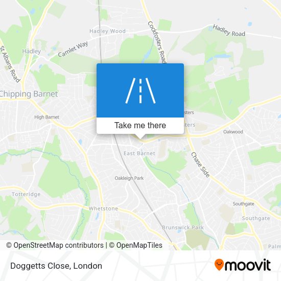 Doggetts Close map