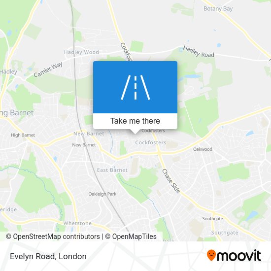 Evelyn Road map