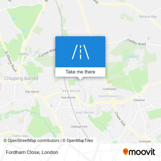 Fordham Close map
