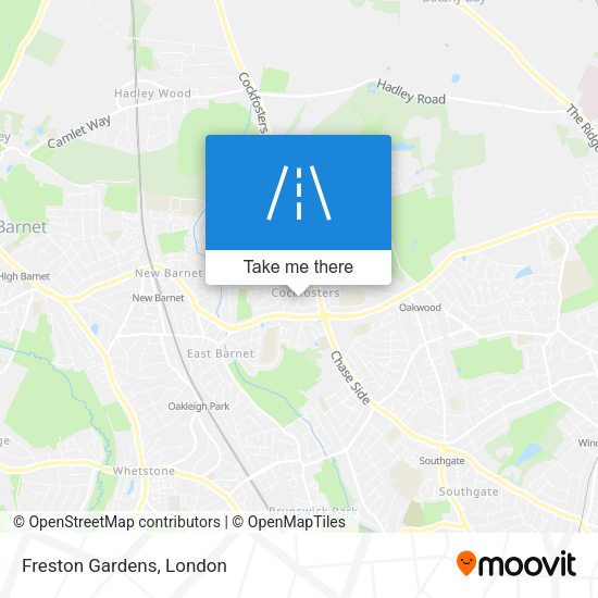 Freston Gardens map