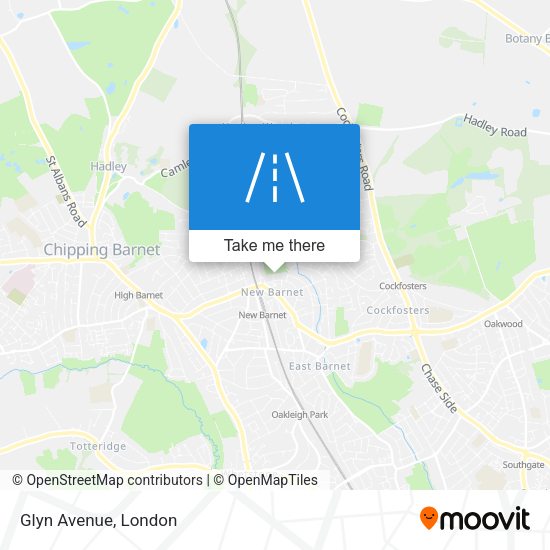 Glyn Avenue map