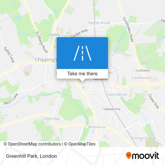 Greenhill Park map