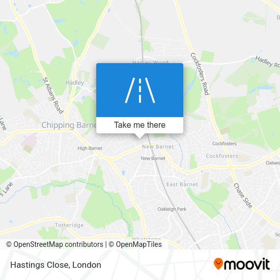 Hastings Close map