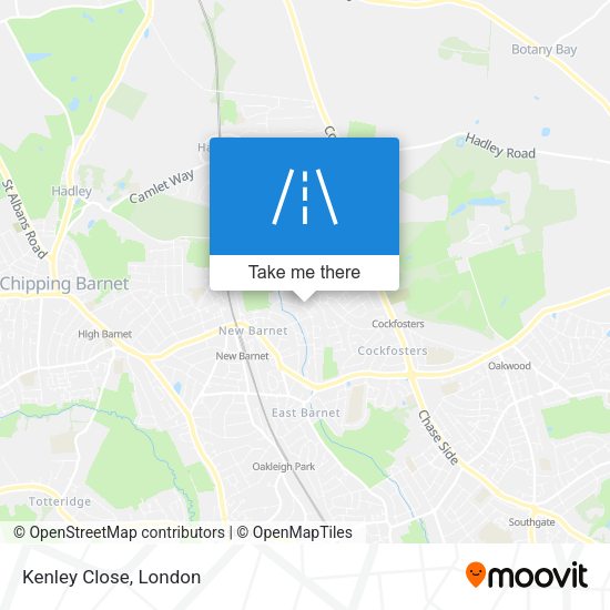 Kenley Close map