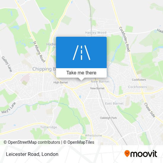 Leicester Road map