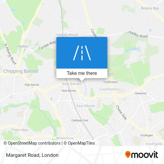 Margaret Road map