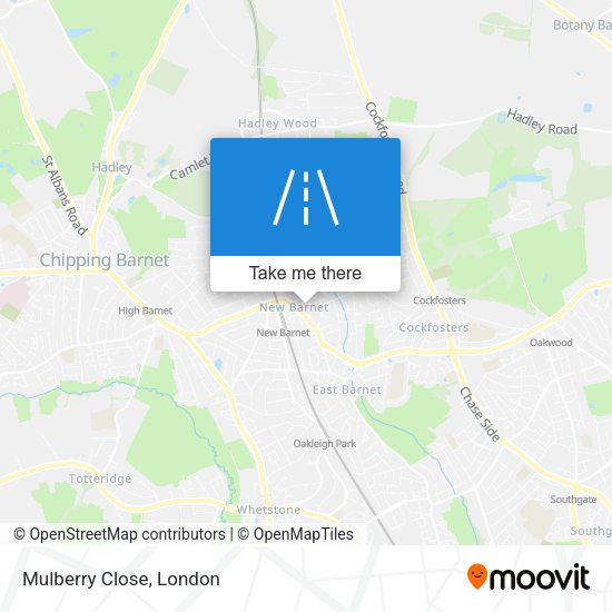Mulberry Close map