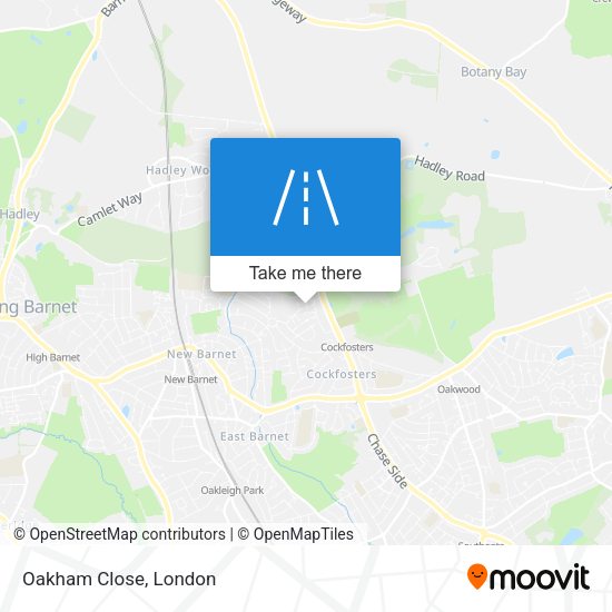 Oakham Close map