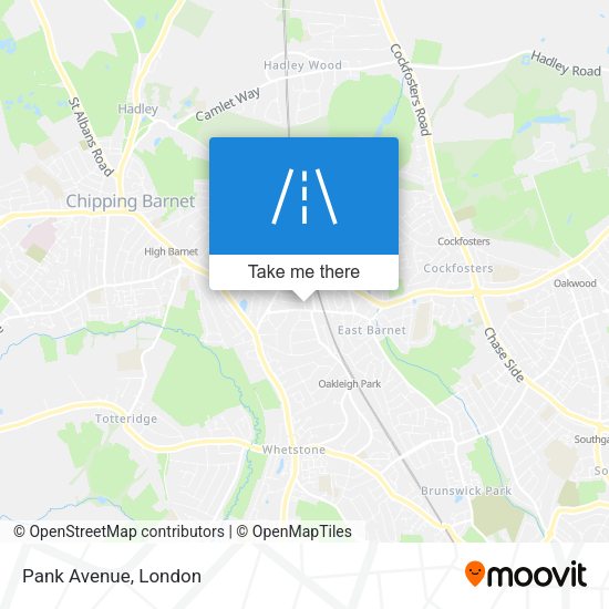 Pank Avenue map