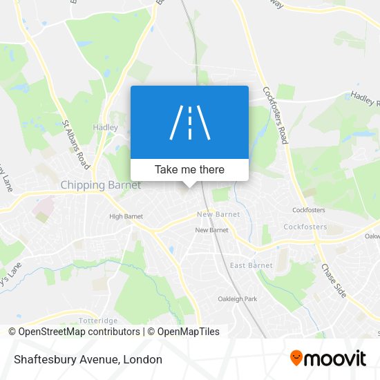 Shaftesbury Avenue map