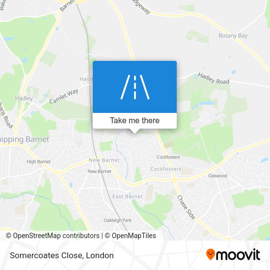 Somercoates Close map