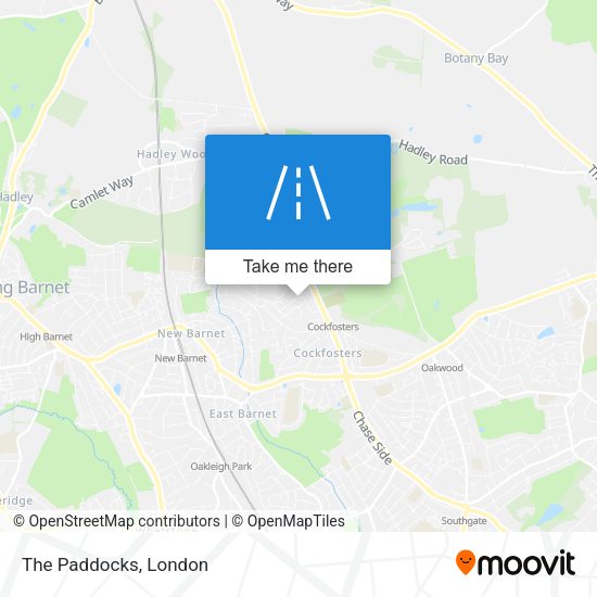 The Paddocks map