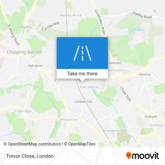 Trevor Close map