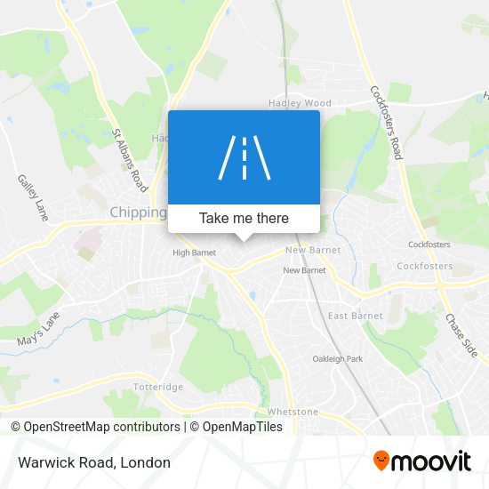 Warwick Road map
