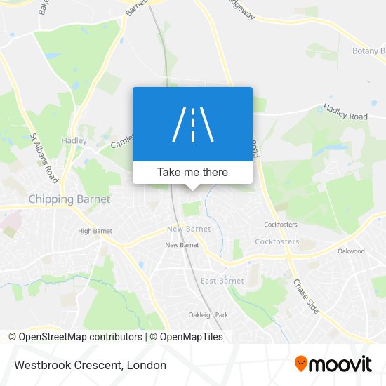Westbrook Crescent map