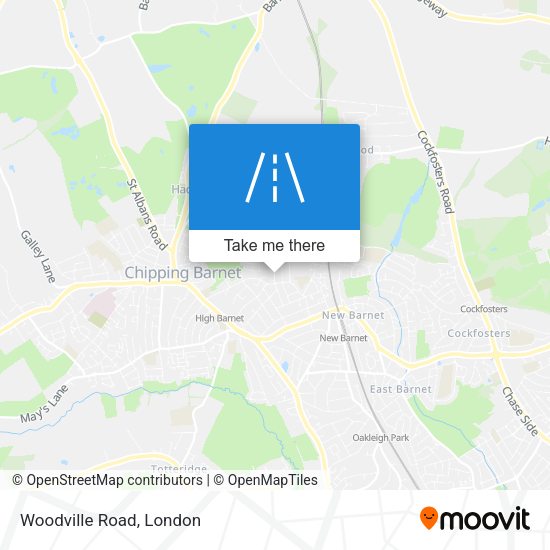 Woodville Road map
