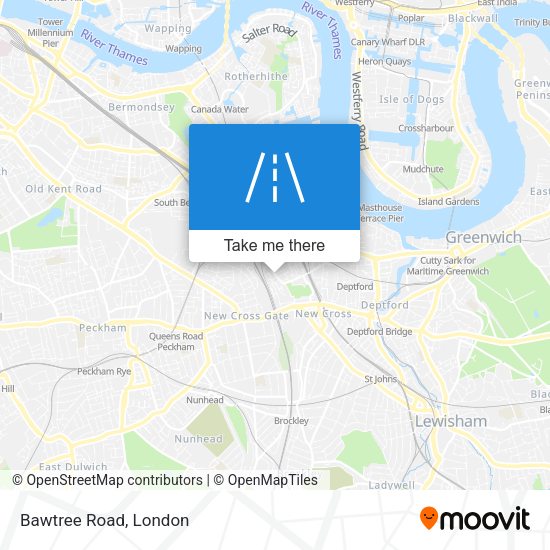 Bawtree Road map