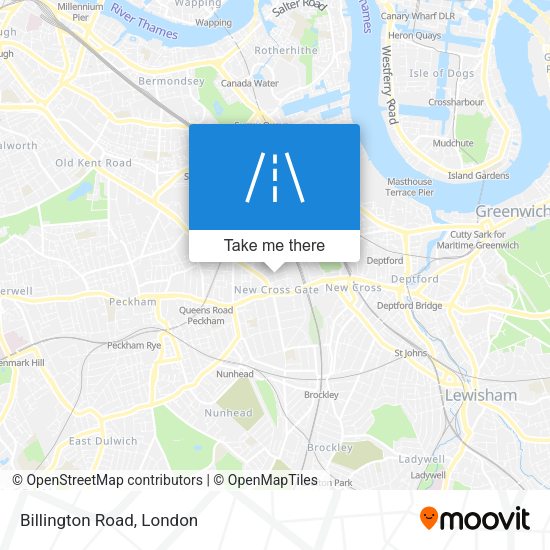 Billington Road map