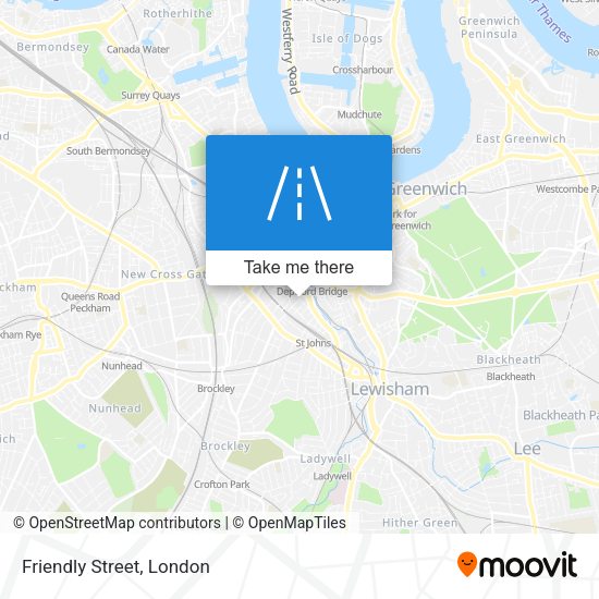 Friendly Street map