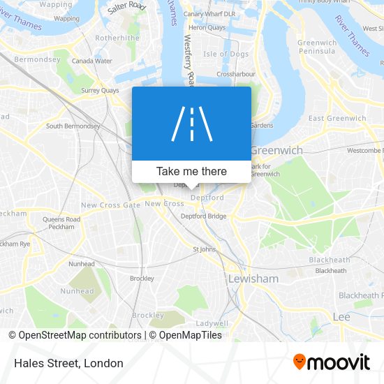 Hales Street map
