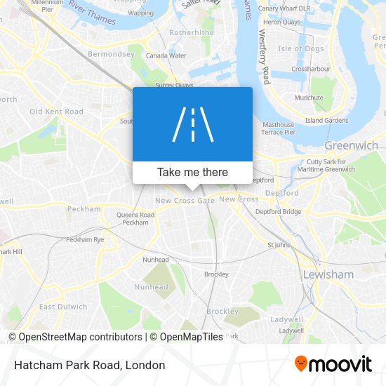 Hatcham Park Road map