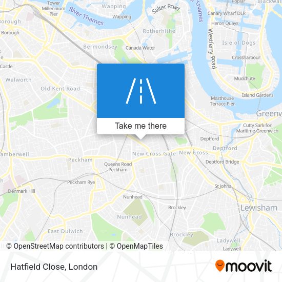 Hatfield Close map