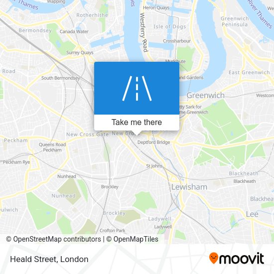 Heald Street map