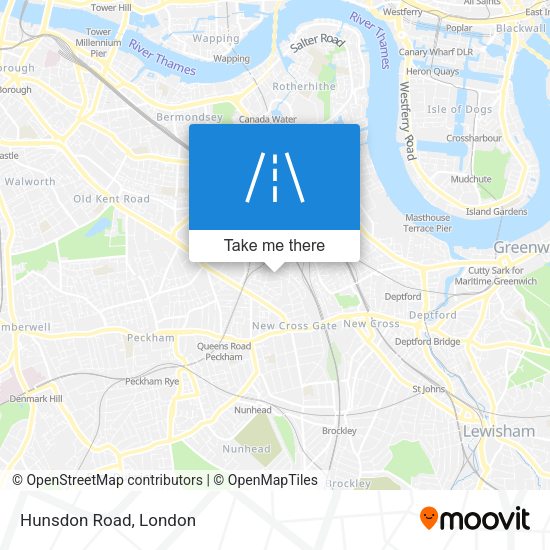 Hunsdon Road map