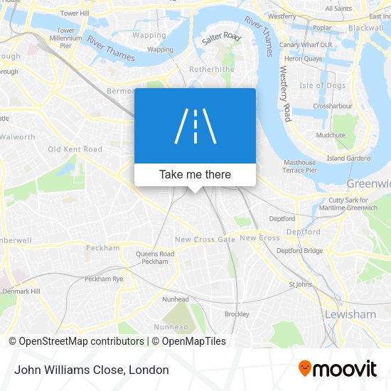 John Williams Close map
