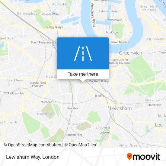 Lewisham Way map