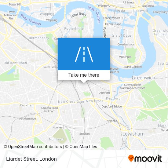 Liardet Street map