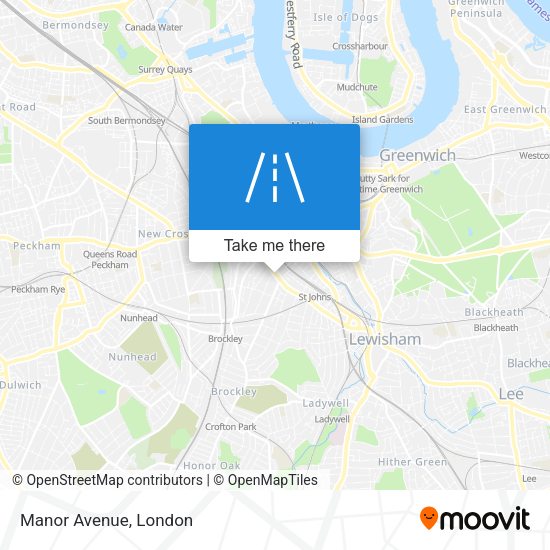 Manor Avenue map