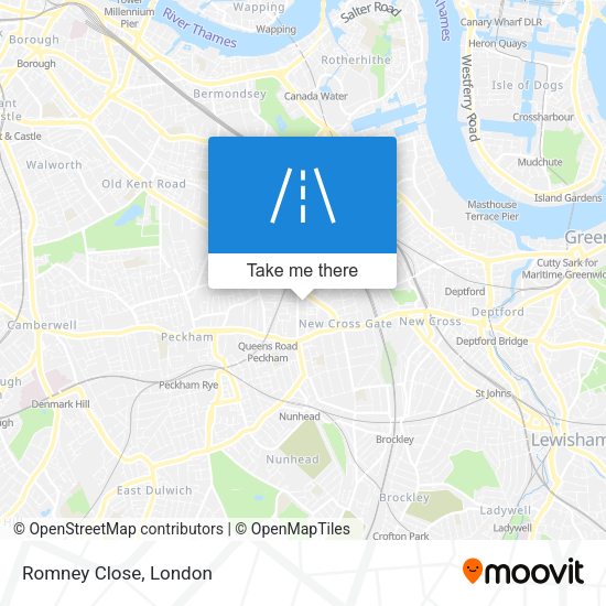 Romney Close map