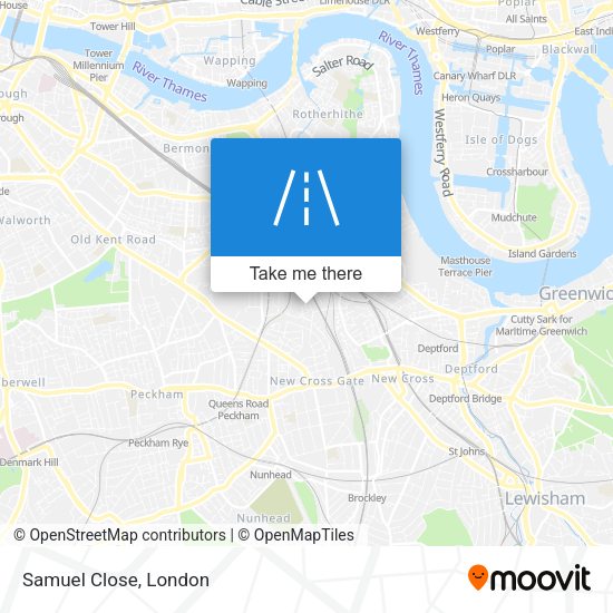 Samuel Close map