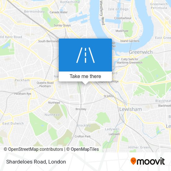 Shardeloes Road map