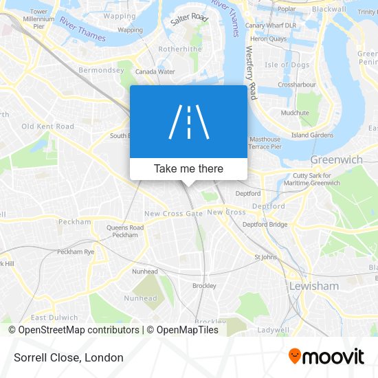 Sorrell Close map