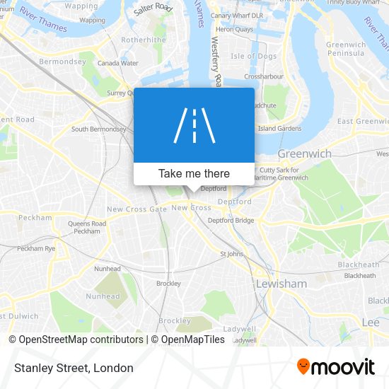 Stanley Street map