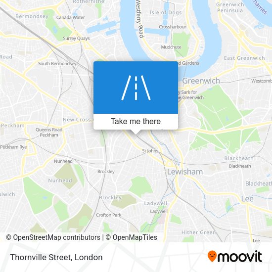 Thornville Street map
