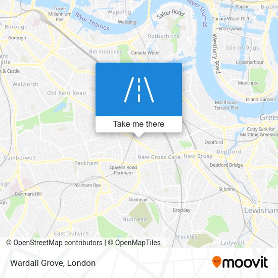 Wardall Grove map