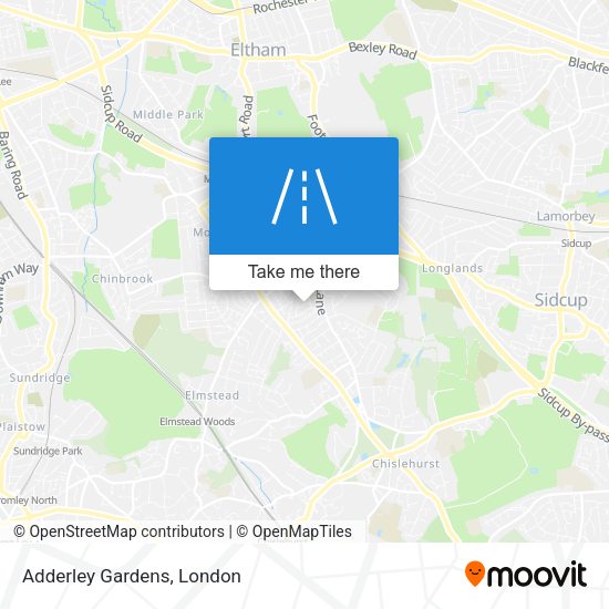 Adderley Gardens map