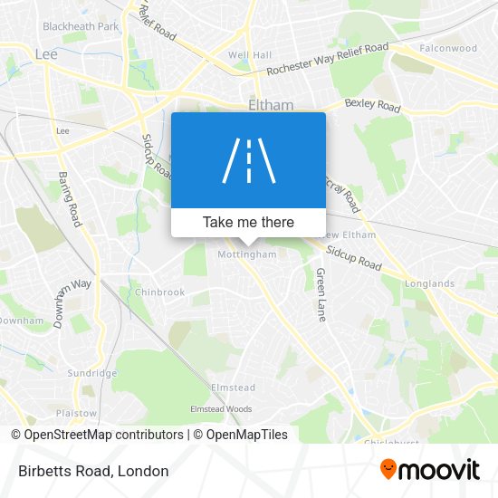 Birbetts Road map