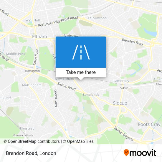 Brendon Road map