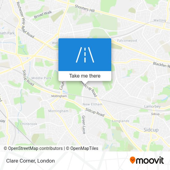 Clare Corner map