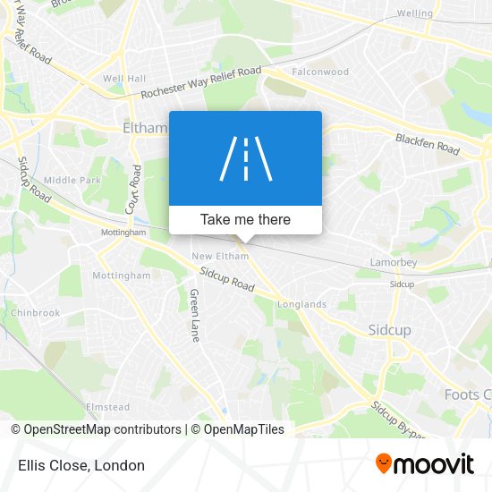 Ellis Close map