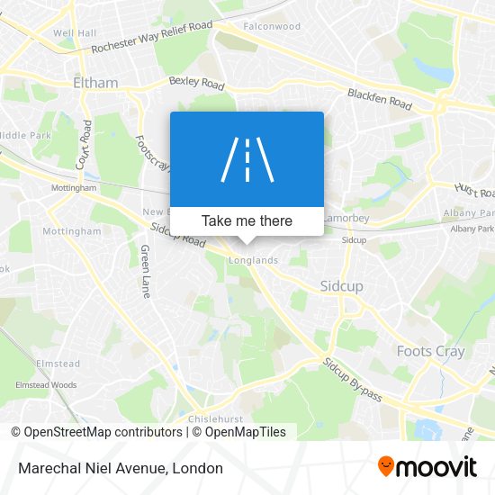 Marechal Niel Avenue map