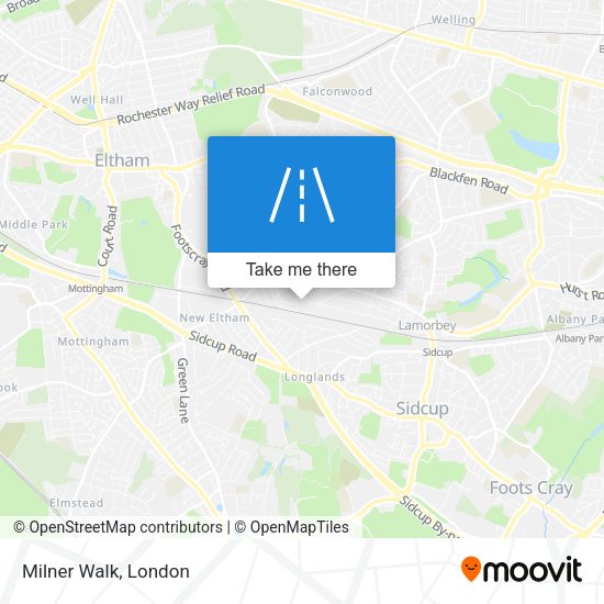 Milner Walk map