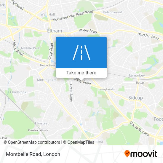 Montbelle Road map