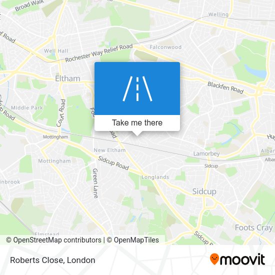 Roberts Close map