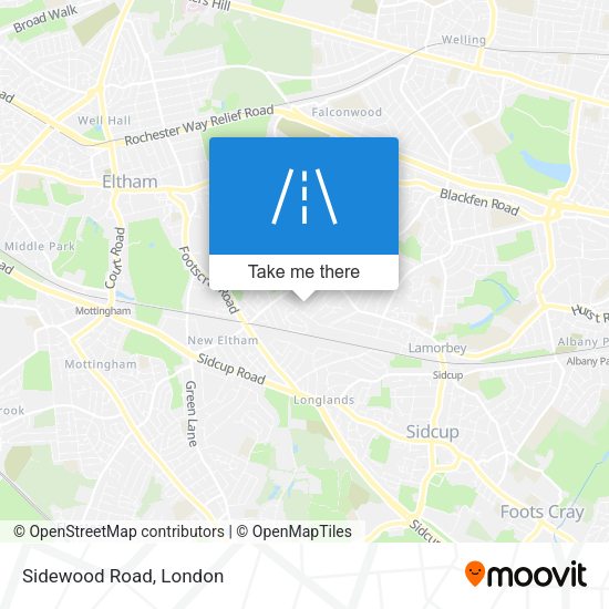 Sidewood Road map
