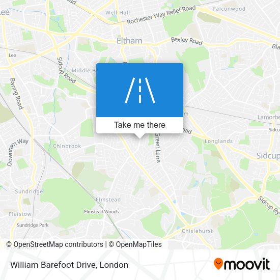 William Barefoot Drive map